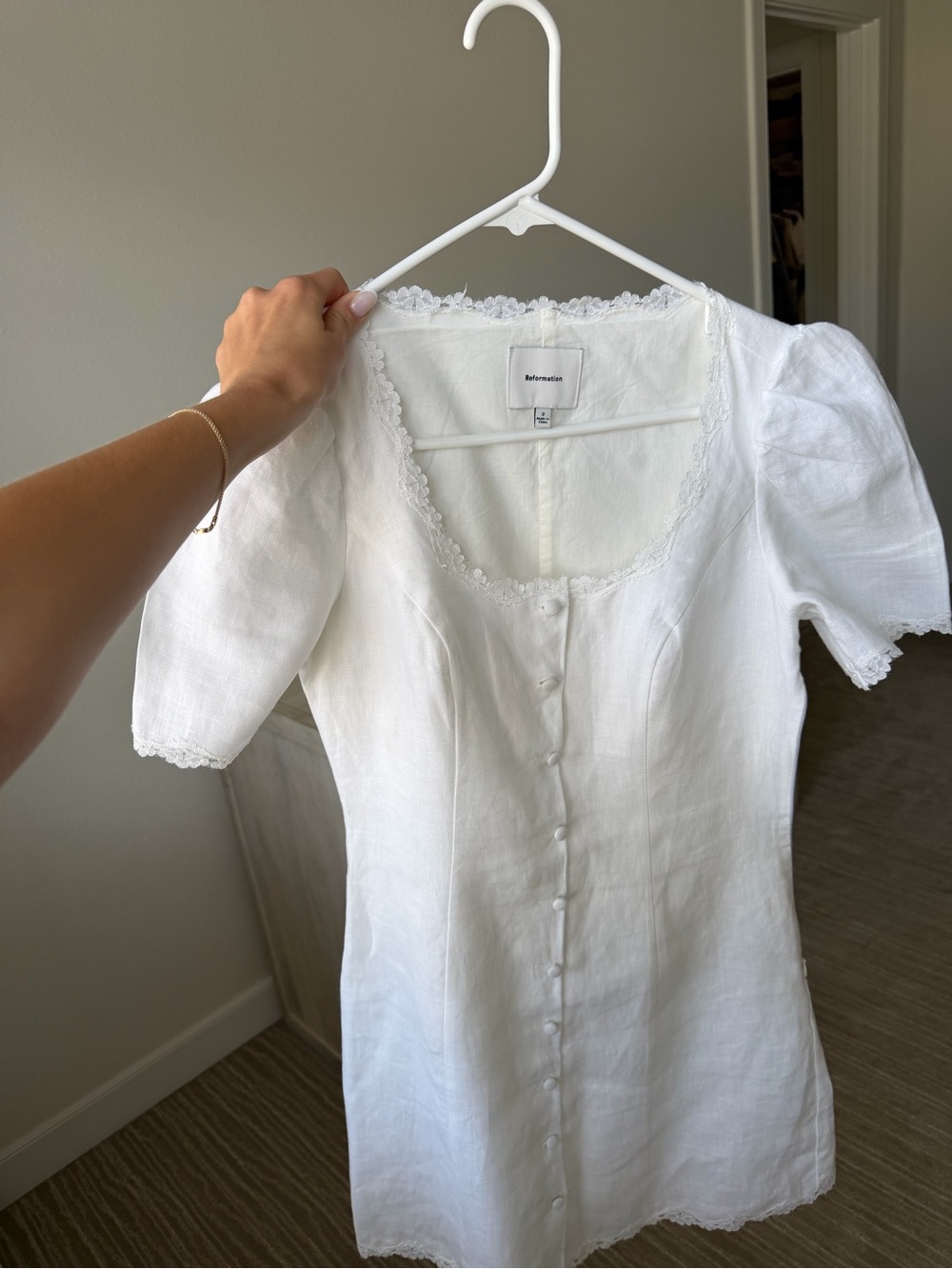 Reformation Anabella linen dress size 2